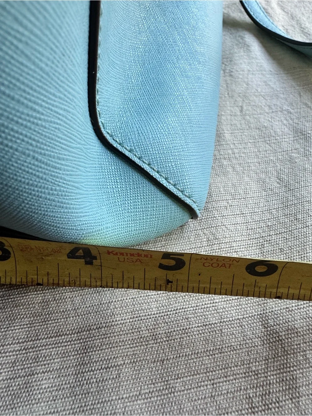Kate Spade Newbury Lane Miles Tote Grace Blue Saffiano Leather Shoulder Bag